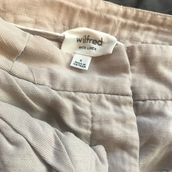 Wilfred Pants | Aritzia Wilfred Pink Linen Pants - Picture 2 of 4